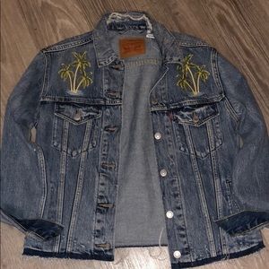 Levi palm tree denim jacket